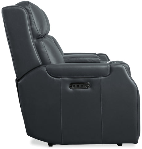 Nelson Zero Gravity Power Reclining Loveseat with Power Headrest, & Lumbar Support | 2 Color Finishes (Salvo Beige, Salvo Denim)