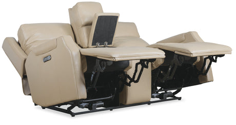Nelson Zero Gravity Power Reclining Loveseat with Power Headrest, & Lumbar Support | 2 Color Finishes (Salvo Beige, Salvo Denim)