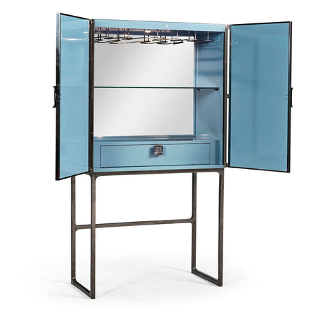 Sapphire & Terra Bar Cabinet | Jonathan Charles Fine Furniture