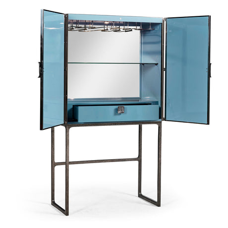 Sapphire & Terra Bar Cabinet | Jonathan Charles Fine Furniture