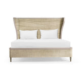 Seiche Woven Wing Wave King Bed | Jonathan Charles Fine Furniture