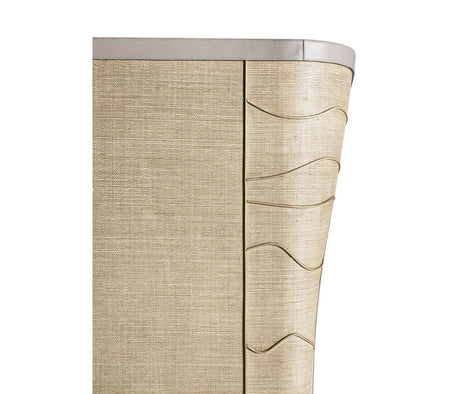 Seiche Woven Wing Wave King Bed | Jonathan Charles Fine Furniture