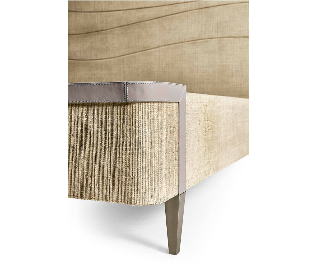 Seiche Woven Wing Wave King Bed | Jonathan Charles Fine Furniture