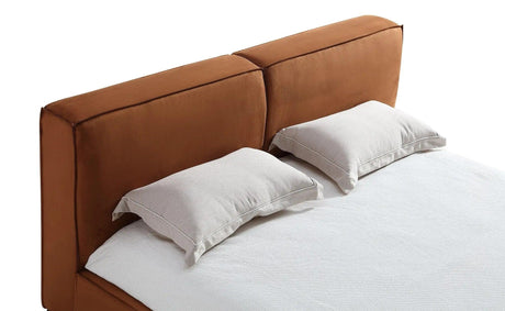 Serene Upholstered Bed In Chestnut | J&M Furniture