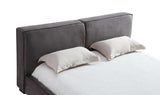 Serene Upholstered Bed In Grey | J&M Furniture