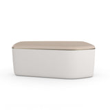 Serir Medium Cocktail Table Crème Travertine | Caracole Classic
