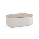 Serir Medium Cocktail Table Crème Travertine | Caracole Classic