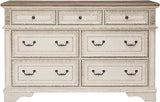 Ashley Realyn French Country Two Tone 7 Drawer Dresser, Chipped White B743 - 31 - B743 - 31 - Home Elegance USA - 2