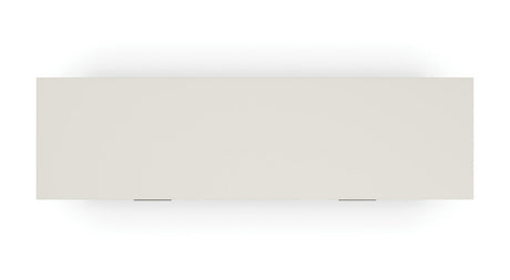 Silver Lining Dresser | CLA-423-012 | Caracole Classic | Almond Milk Finish | Brushed Stainless Hardware - sold by Home Elegance USA