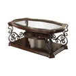 Sir Rawlinson Rectangular Traditional Coffee Table in Deep Merlot by Coaster Furniture Coaster Furniture