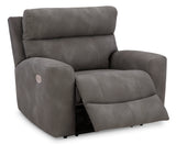 Slate Next-Gen DuraPella with Adjustable Headrest and USB Ports, Dark Brown | Home Elegance USA