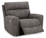 Slate Next-Gen DuraPella with Adjustable Headrest and USB Ports, Dark Brown | Home Elegance USA
