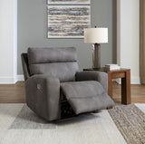 Slate Next-Gen DuraPella with Adjustable Headrest and USB Ports, Dark Brown | Home Elegance USA
