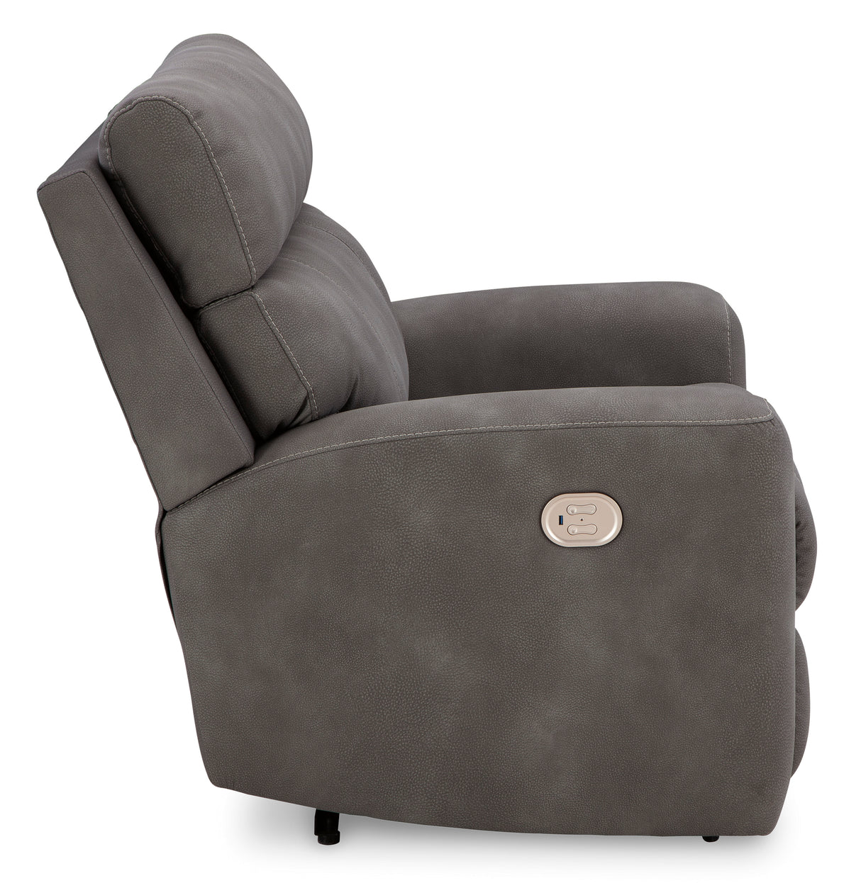 Slate Next-Gen DuraPella with Adjustable Headrest and USB Ports, Dark Brown | Home Elegance USA