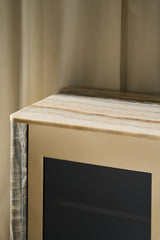 Sojourn Sideboard Whisper of Gold with Gray Onyx | Caracole Classic