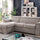 Stina Contemporary Light Gray Linen-like Fabric Sectional Sofa by Furniture of America Furniture of America