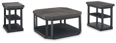 Ashley Black/Gray Bonilane Occasional Table Set (Set of 3) - T396 - 13 - Home Elegance USA - 1