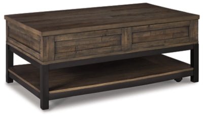 Ashley Grayish Brown Johurst LIFT TOP COCKTAIL TABLE - T444 - 9 - Home Elegance USA - 1