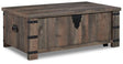 Ashley Rustic Brown Hollum Lift Top Cocktail Table | Home Elegance USA