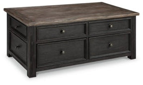 Ashley Grayish Brown/Black Tyler Creek Lift Top Cocktail Table | Home Elegance USA