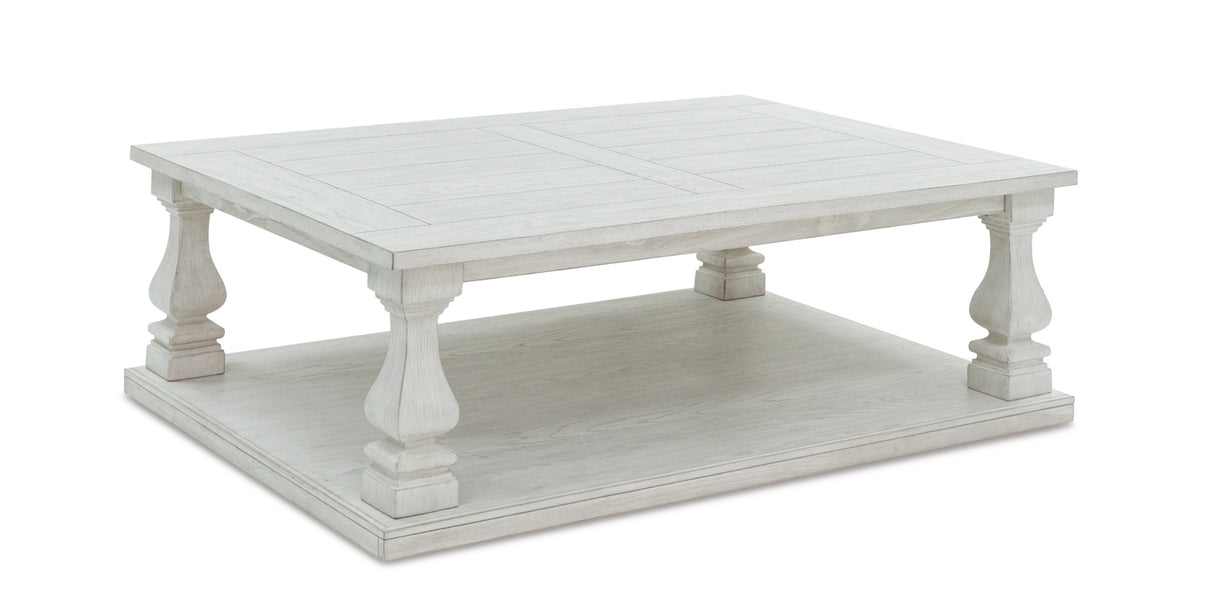 Ashley Antique White Arlendyne Rectangular Cocktail Table - Home Elegance USA