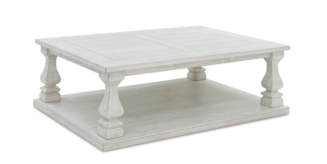 Ashley Antique White Arlendyne Rectangular Cocktail Table - Home Elegance USA