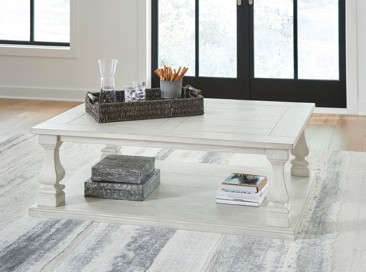 Ashley Antique White Arlendyne Rectangular Cocktail Table - Home Elegance USA