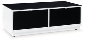 Ashley White/Black Gardoni Rectangular Cocktail Table | Home Elegance USA