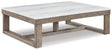 Ashley Brown/Ivory Loyaska Rectangular Cocktail Table | Home Elegance USA