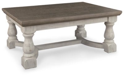 Ashley Gray/White Havalance Rectangular Cocktail Table - T814 - 1 - Home Elegance USA - 1