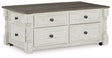 Ashley White/Gray Havalance Lift Top Cocktail Table | Home Elegance USA