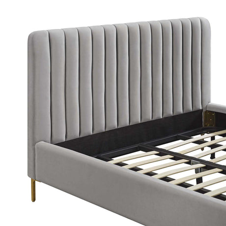 Angela Velvet Bed | TOV - TOV - B68160 - Home Elegance USA - 5