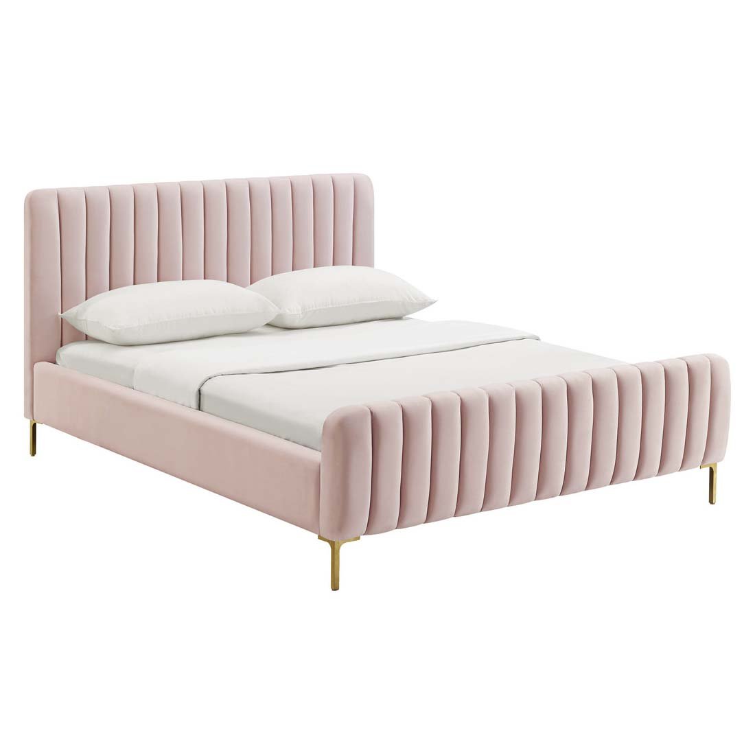 Angela Velvet Bed | TOV - TOV - B68161 - Home Elegance USA - 11