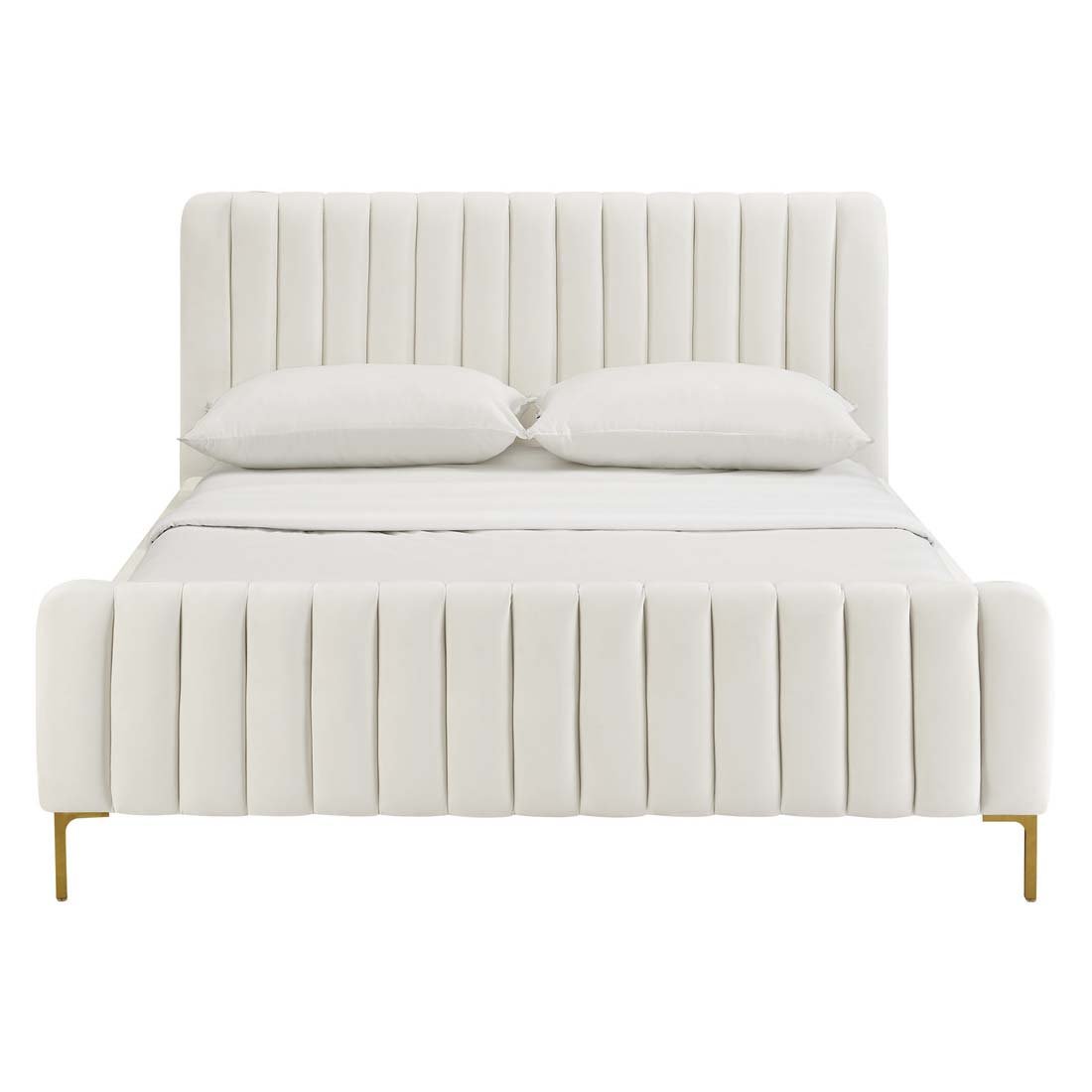 Angela Velvet Bed | TOV - TOV - B68162 - Home Elegance USA - 8