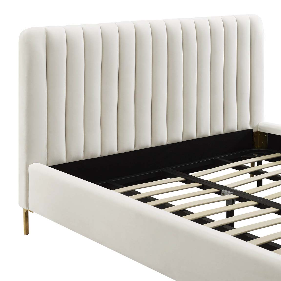 Angela Velvet Bed | TOV - TOV - B68162 - Home Elegance USA - 10