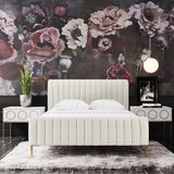 Angela Velvet Bed | TOV - TOV - B68162 - Home Elegance USA - 7