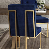 Akiko Velvet Chair Set Of 2 | TOV - TOV - D2051 - Home Elegance USA - 12