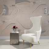 Julia Cream Velvet Tufted Wingback Chair | Inspire Me! | TOV