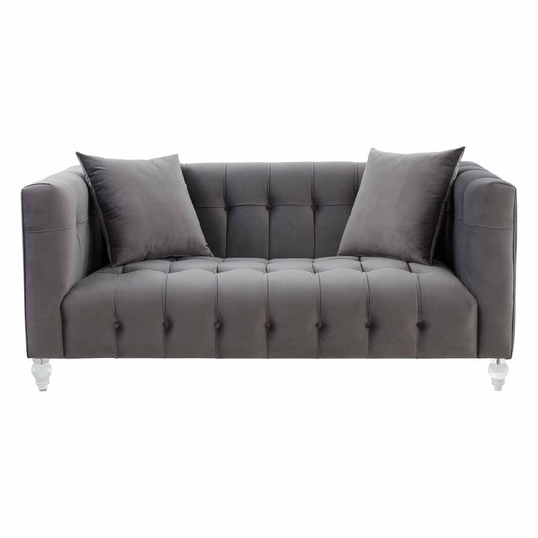 Bea Velvet Loveseat | TOV - TOV - L68315 - Home Elegance USA - 3