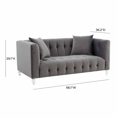 Bea Velvet Loveseat | TOV