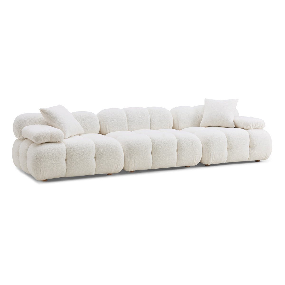 Calliope Cream Vegan Shearling Modular Sofa | TOV | Home Elegance USA