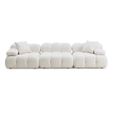 Calliope Cream Vegan Shearling Modular Sofa | TOV - TOV - L68924 - Home Elegance USA - 1