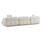 Calliope Cream Vegan Shearling Modular Sofa | TOV | Home Elegance USA