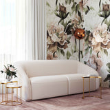 Yara Pleated Beige Velvet Sofa and Loveseat Set - Inspire Me! Home Decor Collection | TOV