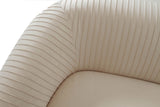 Yara Pleated Beige Velvet Sofa and Loveseat Set - Inspire Me! Home Decor Collection | TOV