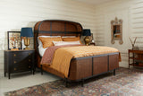 Tangiers King Shelter Bed – Ebonized Oak with Cane Detailing | Jonathan Charles