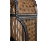 Tangiers King Shelter Bed – Ebonized Oak with Cane Detailing | Jonathan Charles