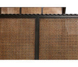 Tangiers King Shelter Bed – Ebonized Oak with Cane Detailing | Jonathan Charles