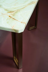 The Naturalist Green Onyx Dining Table 100 Inch | Caracole Classic