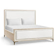 Tideline Bone & Linen-Blend Upholstered Bed | Jonathan Charles Fine Furniture